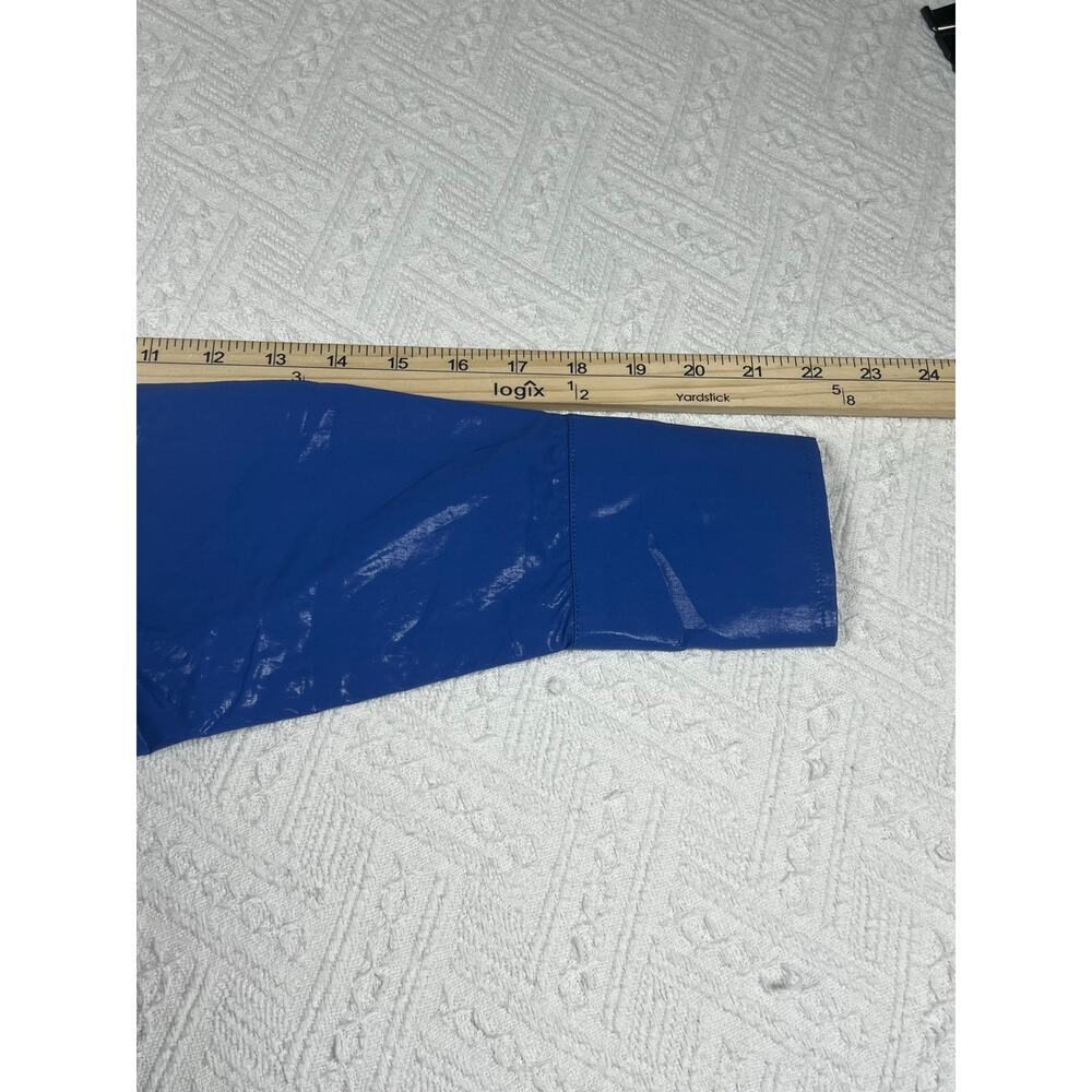 SER. O. YA Chi Coated Top in Royal Blue, size S, NWT. - Picture 10 of 10